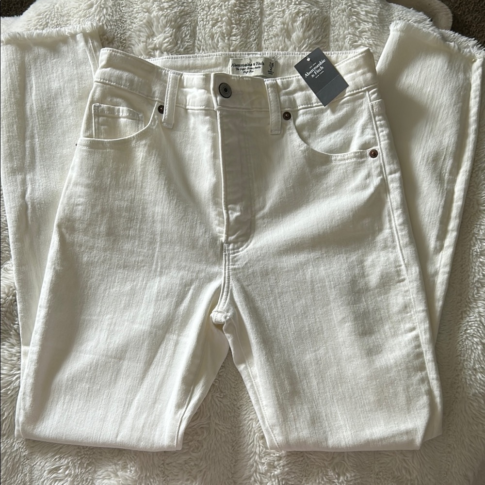 The super skinny ankle high rise White cream Jeans